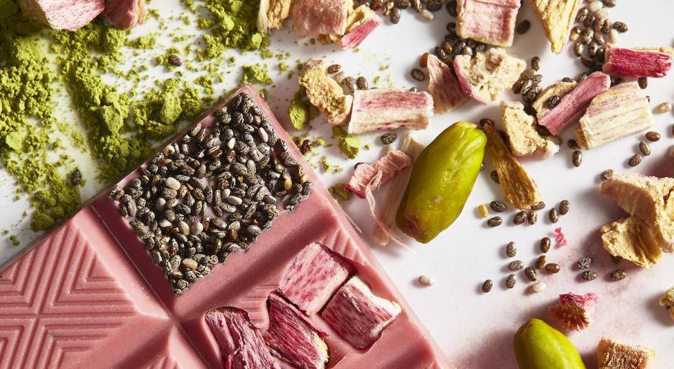 Ruby tablet with inclusions